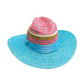 Sombrero Panameño Multicolor Diseño Ala Azul