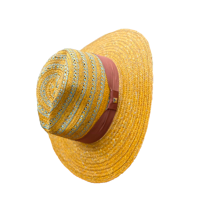 Sombrero Panameño Exclusivo Diseño Franjas