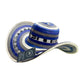 Sombrero 23 Fibras Azul Exclusivo Granito + Estuche + Correa