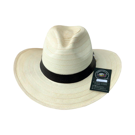 Sombrero Panameño 33 Fibras Extrafino Beige