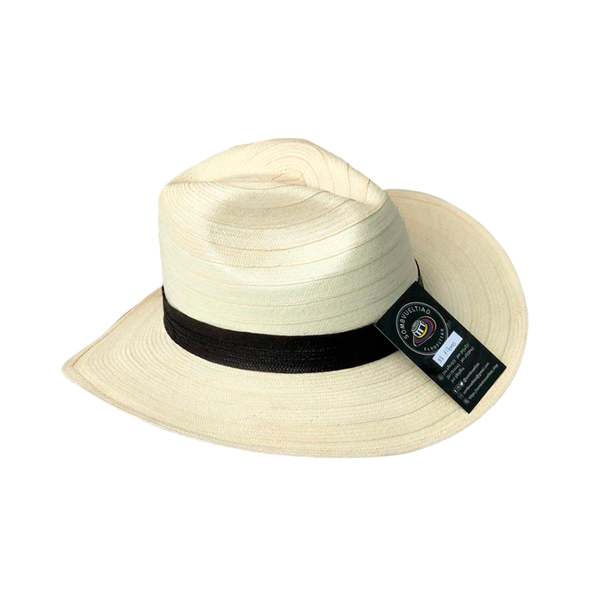 Sombrero Panameño 33 Fibras Extrafino Beige