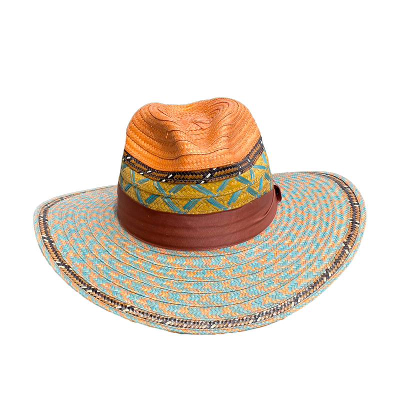 Sombrero Panameño Exclusivo Pintas Multicolor