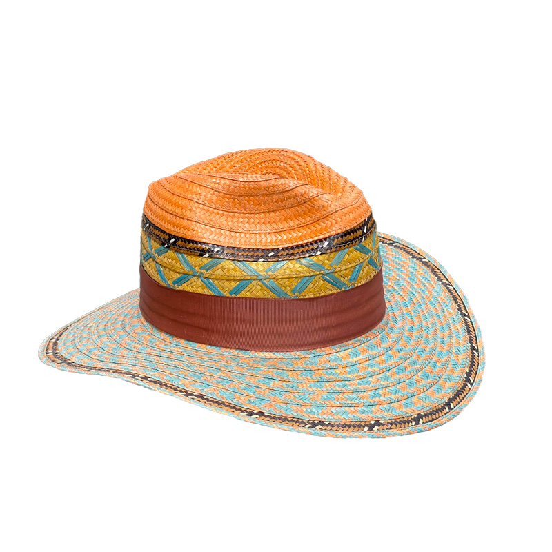 Sombrero Panameño Exclusivo Pintas Multicolor