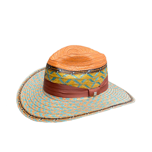 Sombrero Panameño Exclusivo Pintas Multicolor