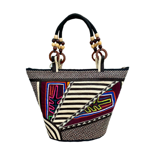 Bolso Exclusivo Figuras Wayuu Multicolor