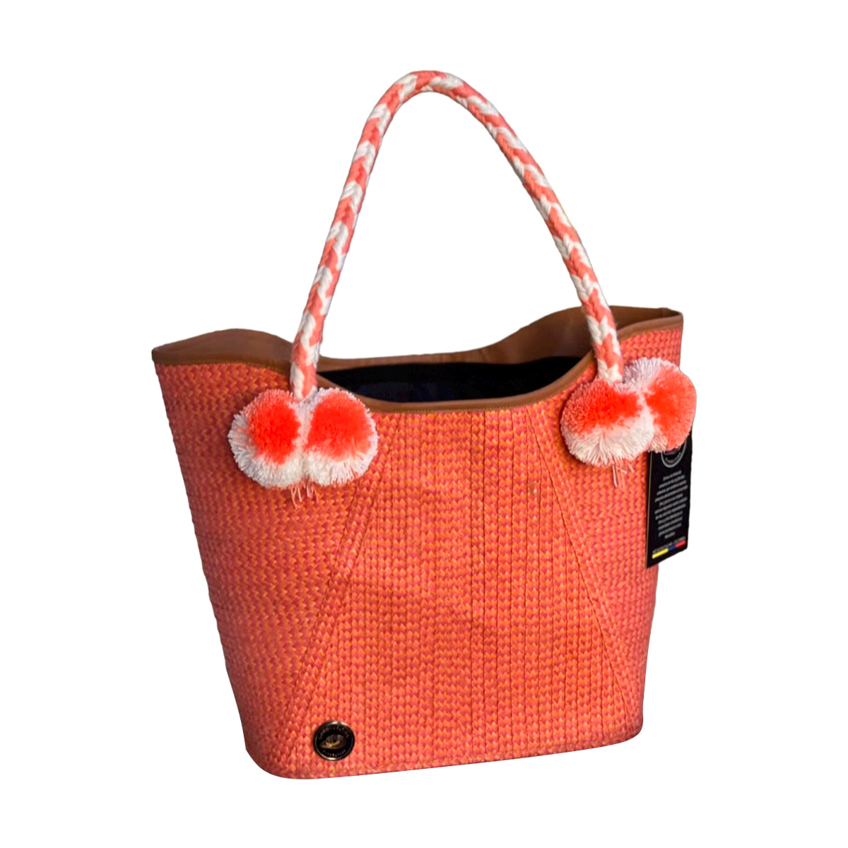 Bolso Artesanal Exclusivo Naranja Fino