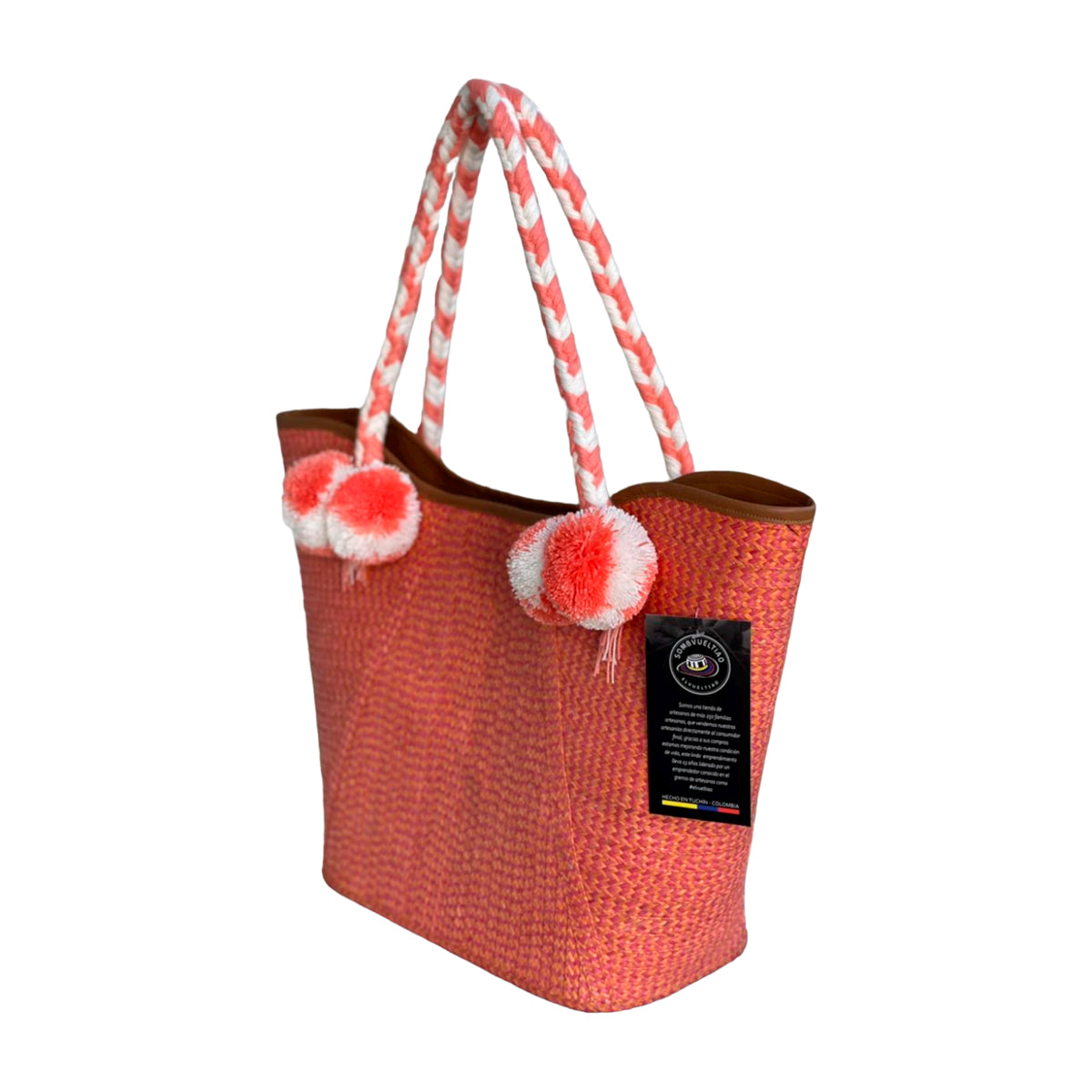 Bolso Artesanal Exclusivo Naranja Fino