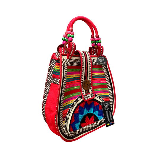 Bolso Pera Rojo Tres Culturas Artesanal