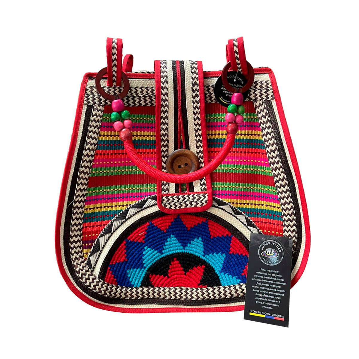 Bolso Pera Rojo Tres Culturas Artesanal