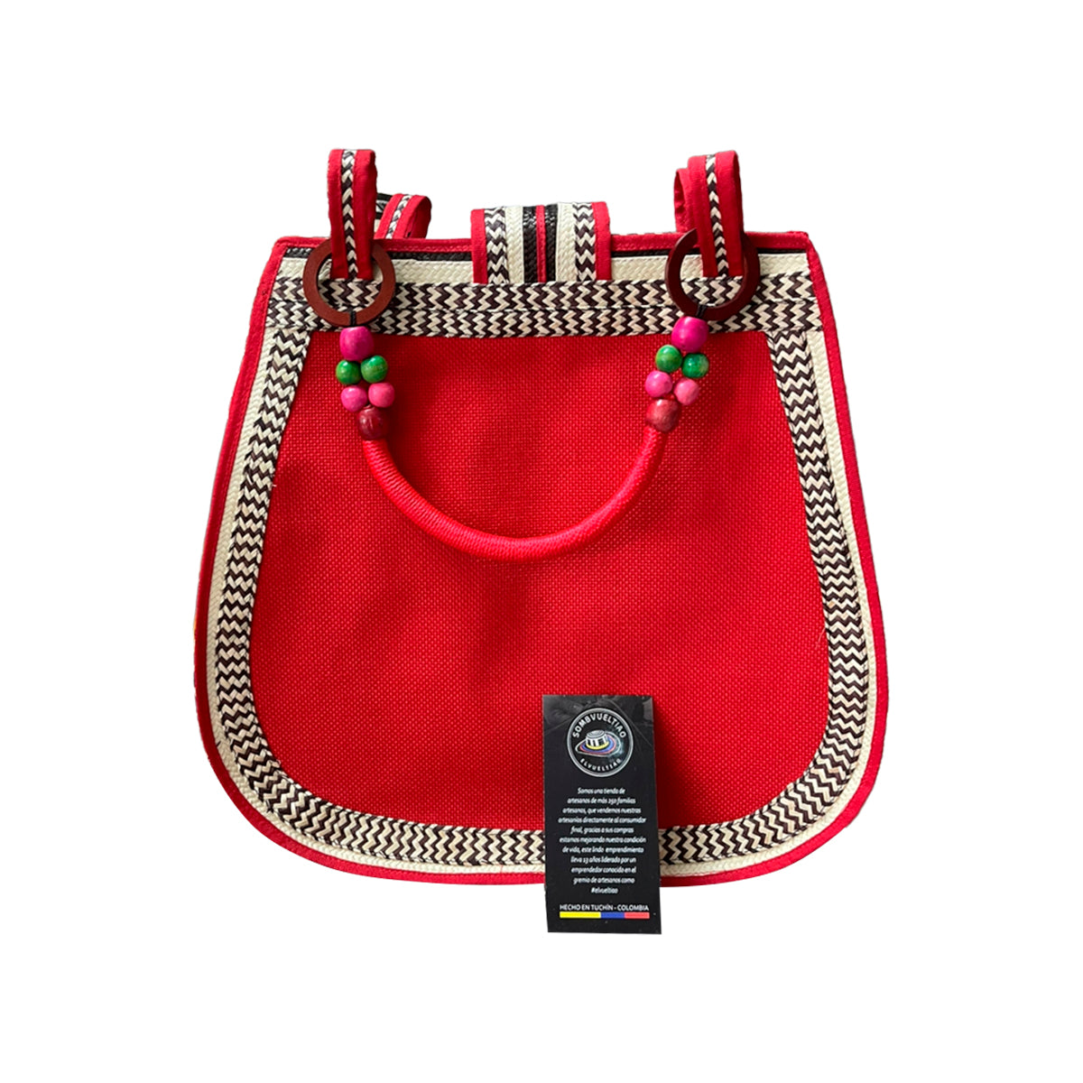 Bolso Pera Rojo Tres Culturas Artesanal