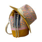 Combo Sombrero + Mochila Multicolor Figuras a Mano