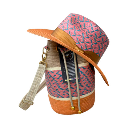 Combo Artesanal Sombrero + Bolso Caña Flecha