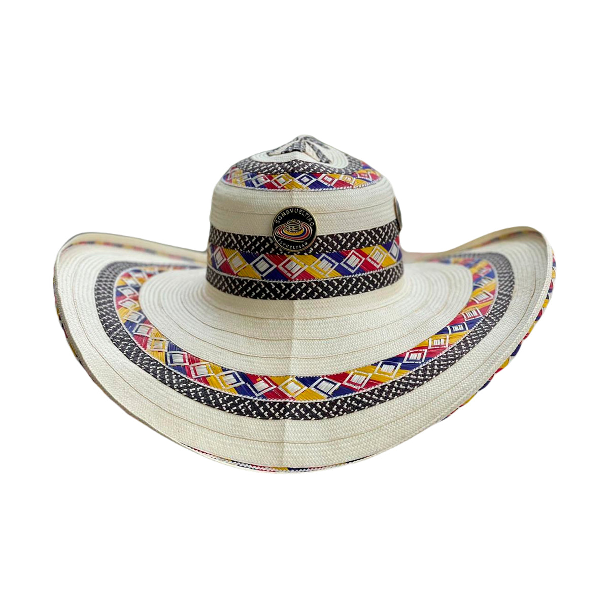 Sombrero 23 Fibras Exclusivo Multicolor Extrafino