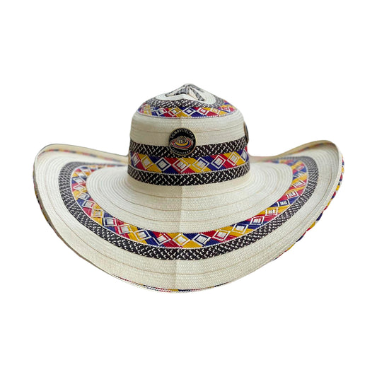 Sombrero 23 Fibras Exclusivo Multicolor Extrafino