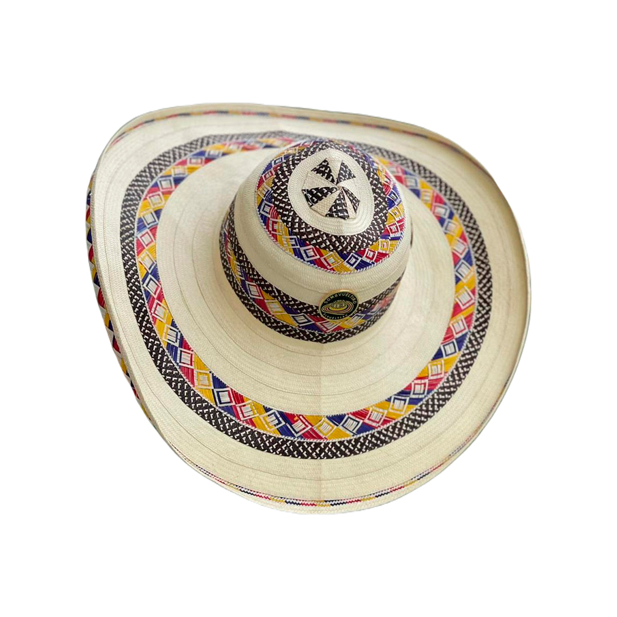 Sombrero 23 Fibras Exclusivo Multicolor Extrafino