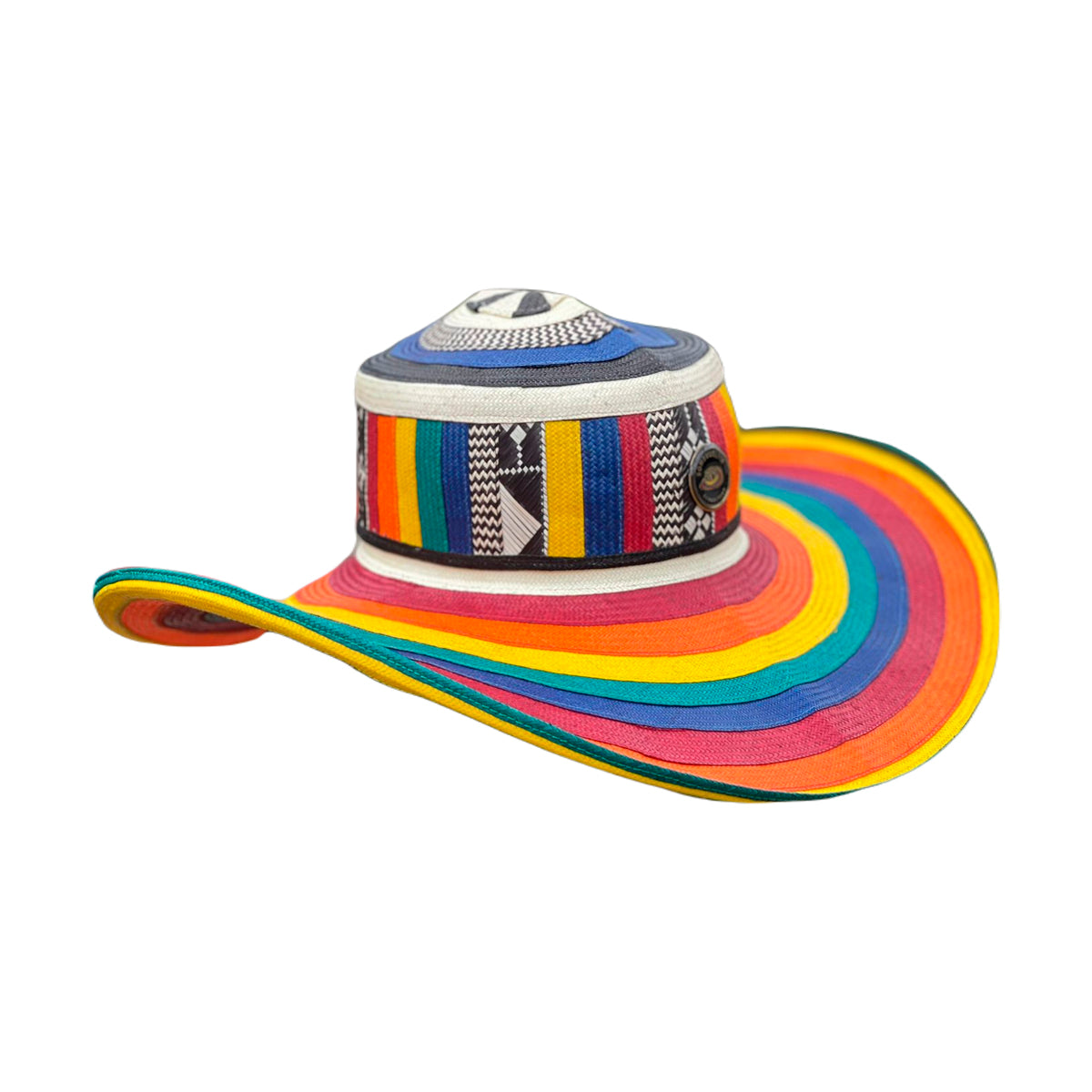 Sombrero Arcoiris 27 Fibras Extrafino Colores