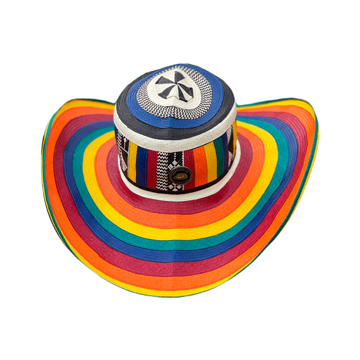 Sombrero Arcoiris 27 Fibras Extrafino Colores