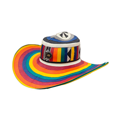 Sombrero Arcoiris 23 Fibras Extrafino Colores