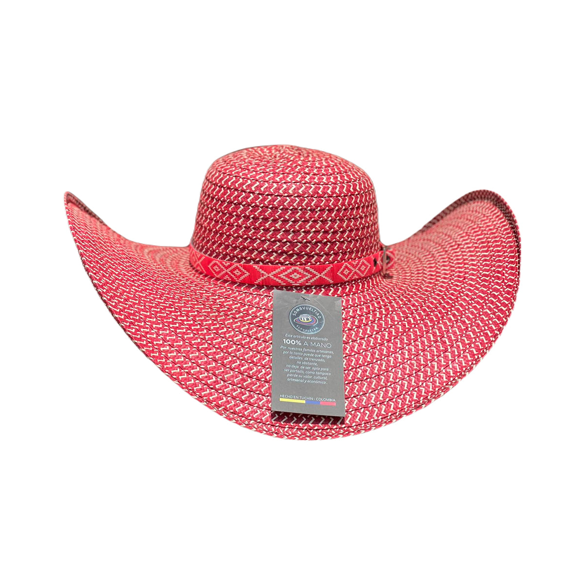 Sombrero Tejido Fino Diseño Exclusivo a Mano