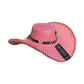 Sombrero Fino Exclusivo Alón Diseño Rosa