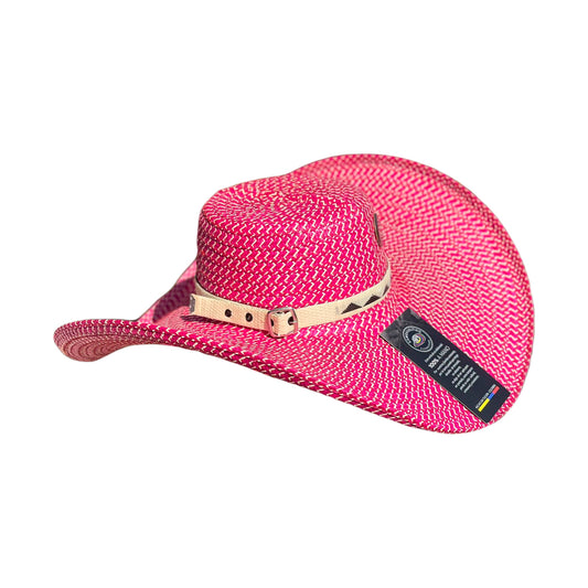 Sombrero Fino Exclusivo Alón Diseño Fucsia