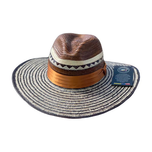 Sombrero Panameño Exclusivo Artesanal Multicolor