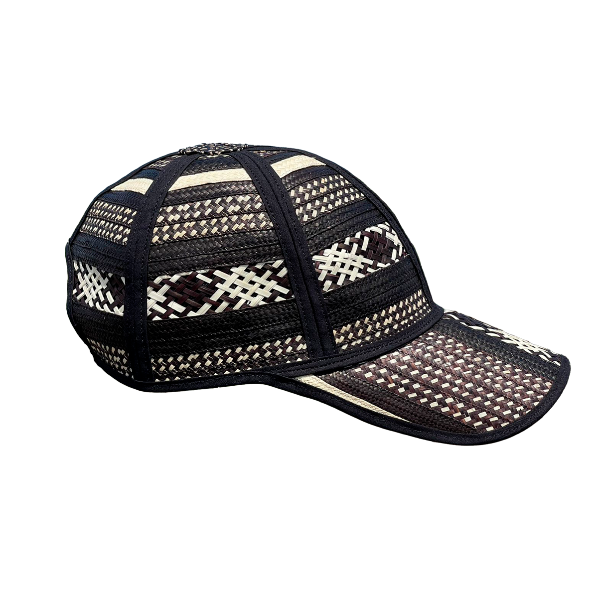 Gorra Exclusiva Negra Tejido Figuras a Mano