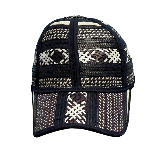 Gorra Exclusiva Negra Tejido Figuras a Mano