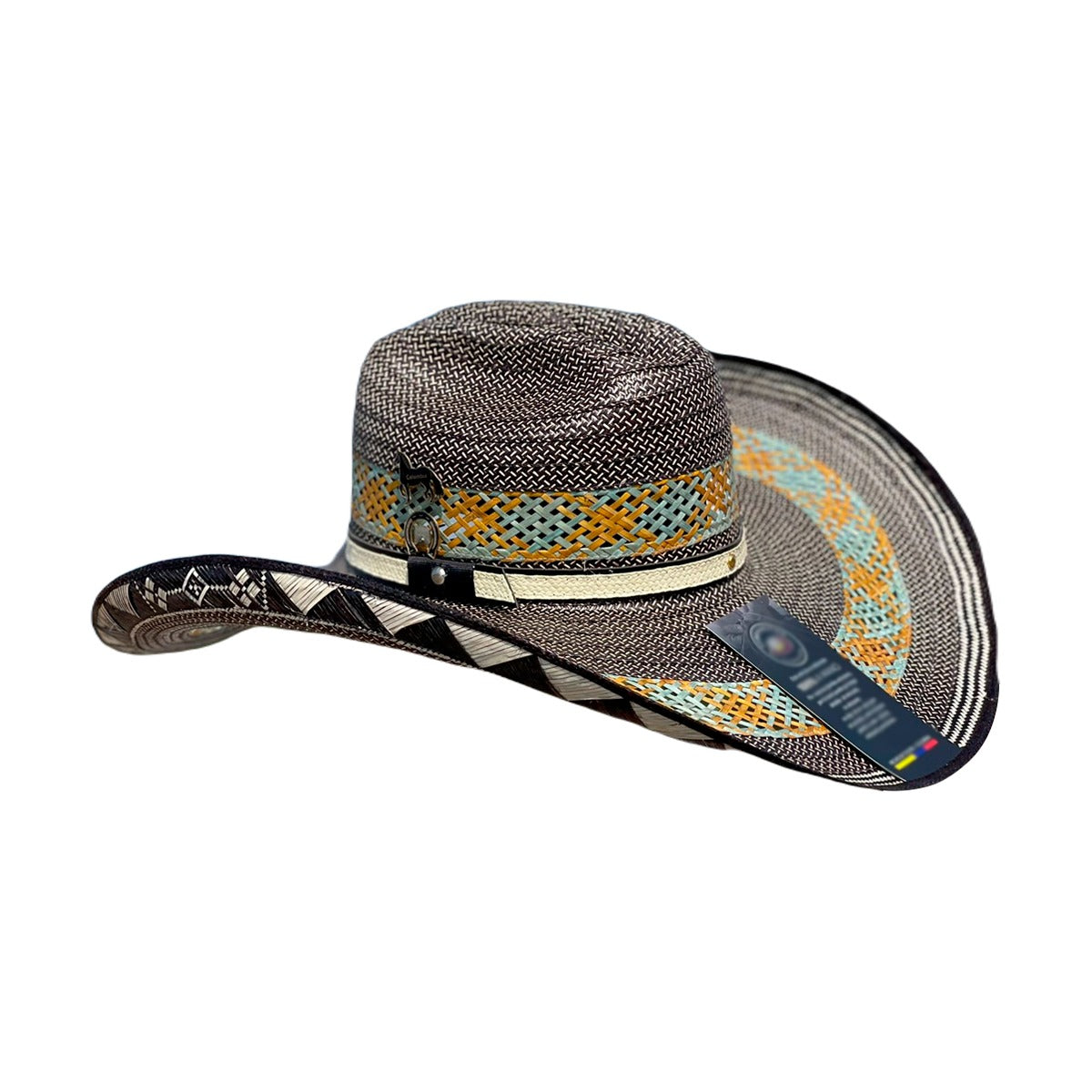 Sombrero 23 fibras con Malla Exclusivo Diseño en color Gris