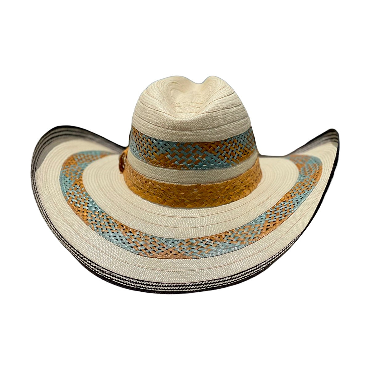 Sombrero 23 fibras con Malla Exclusivo Blanco Dos colores