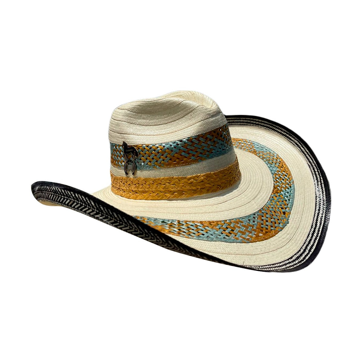 Sombrero 23 fibras con Malla Exclusivo Blanco Dos colores