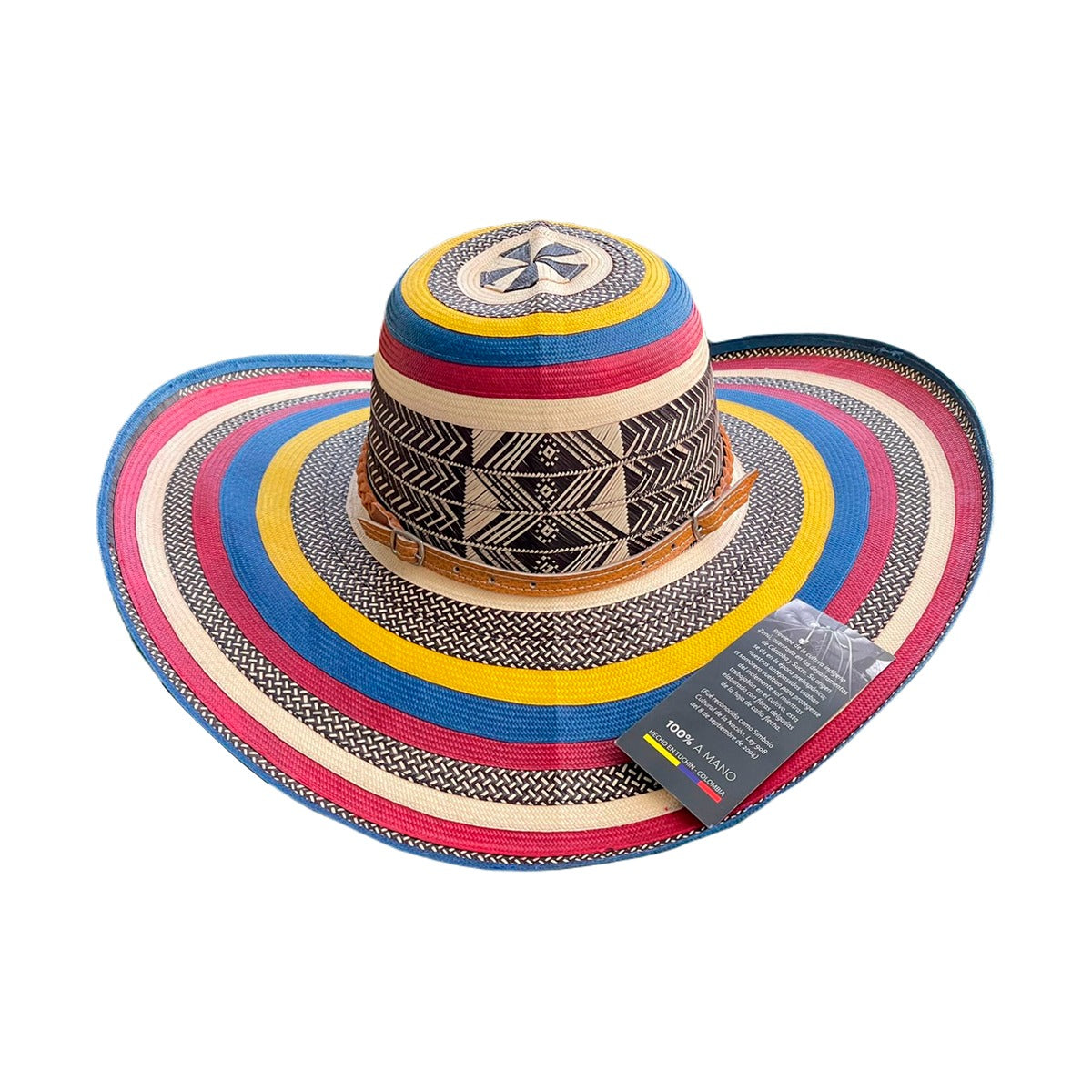 Sombrero Exclusivo 23 Fibras Tricolor Calidad