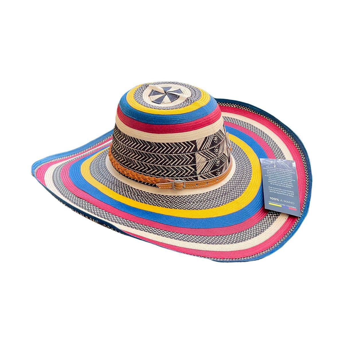 Sombrero Exclusivo 23 Fibras Tricolor Calidad