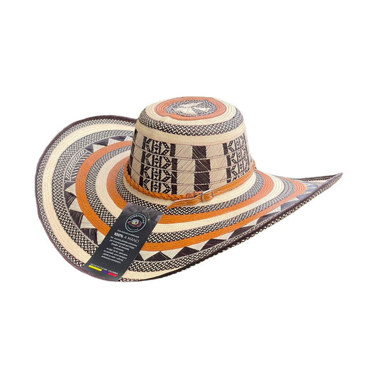 Sombrero Exclusivo 23 Fibras Beige Diseño Tradicional