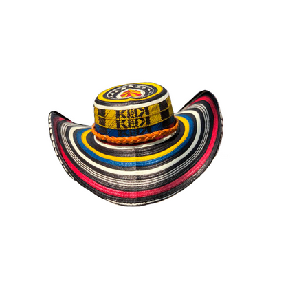 Sombrero 15 Fibras Colombiano Tricolor