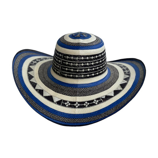 Sombrero 21 Fibras Azul Original