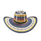 Sombrero 21 Fibras Black Hormado Tricolor