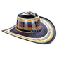 Sombrero 21 Fibras Black Hormado Tricolor