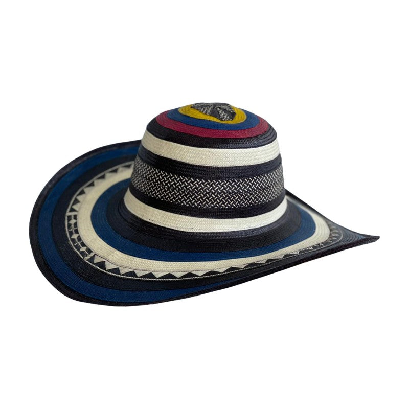 Sombrero 21 Fibras Colombiano Azul