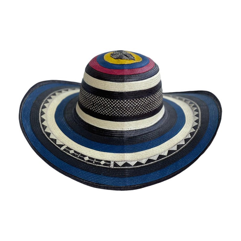 Sombrero 21 Fibras Colombiano Azul