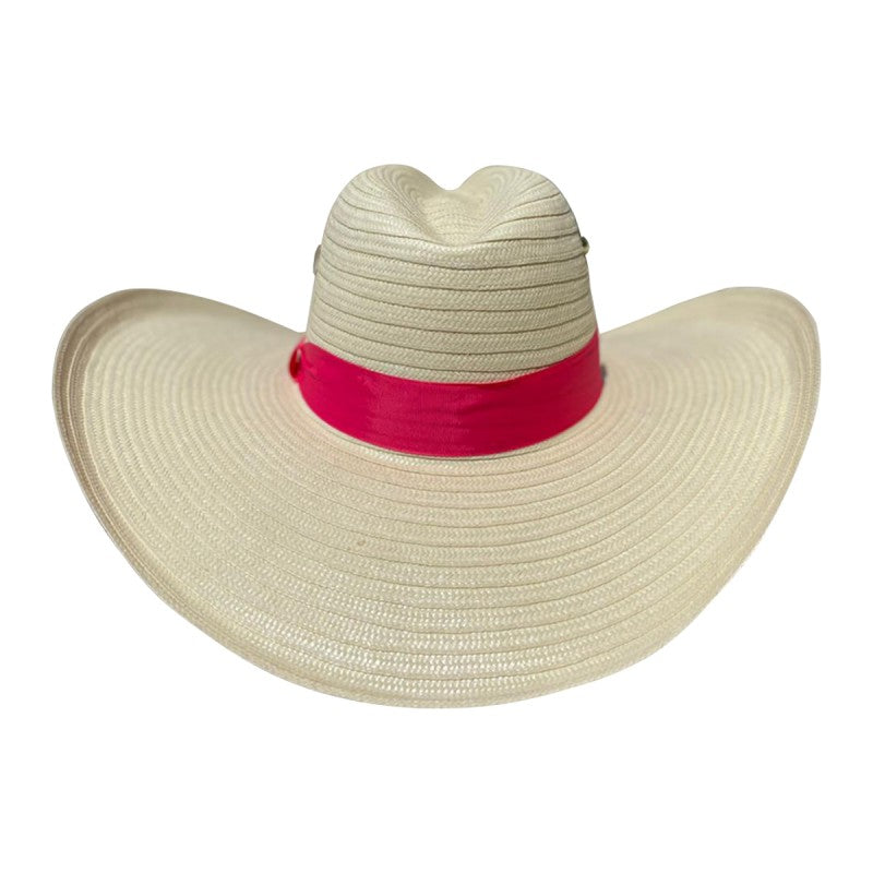 Sombrero 23 Fibras Con Caballo Cinta Roja