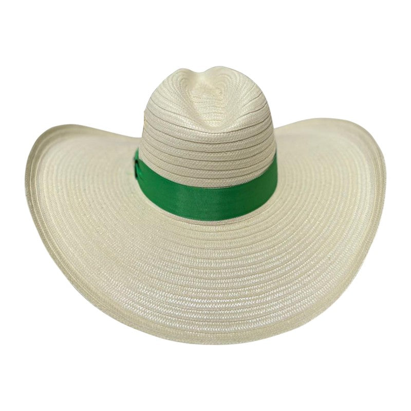 Sombrero 23 Fibras Con Caballo Cinta Verde