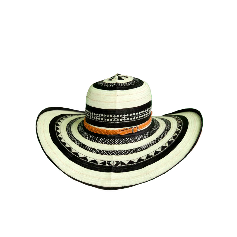 Sombrero 23 Fibras Diseño Blanco