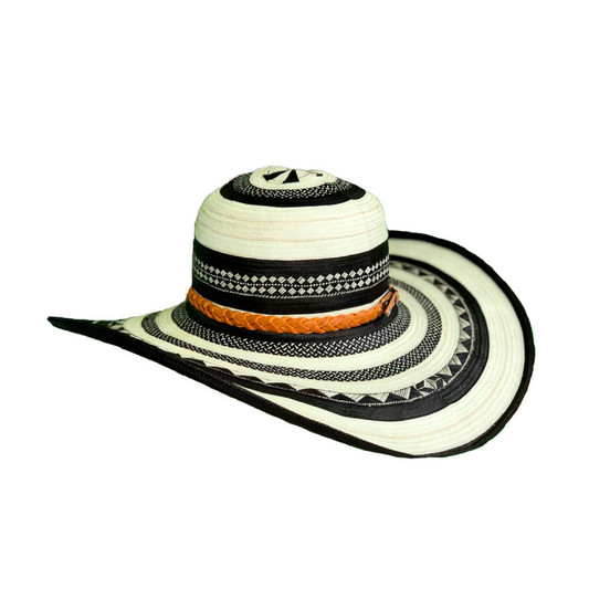 Sombrero 23 Fibras Diseño Blanco