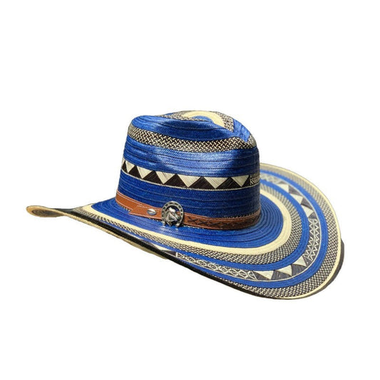 Sombrero 31 Fibras Engomado Azul