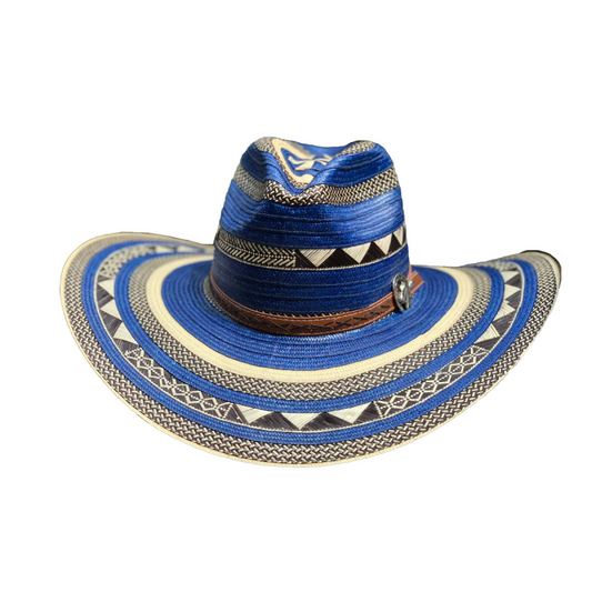 Sombrero 31 Fibras Engomado Azul