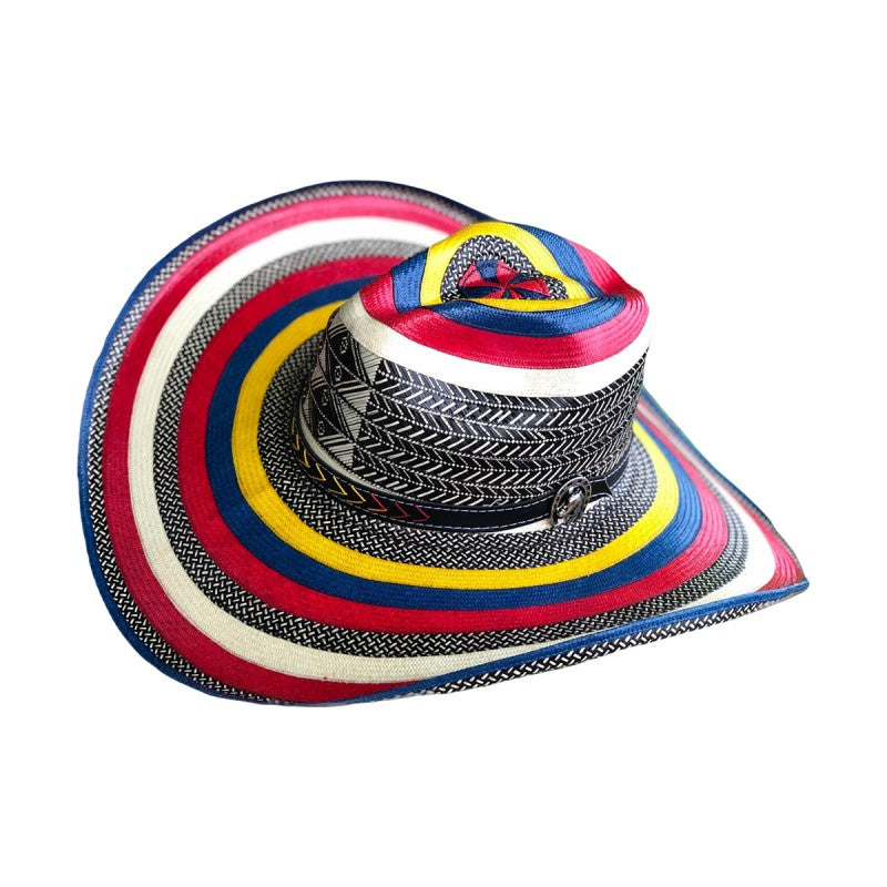 Sombrero 21 Fibras Engomado Multicolor