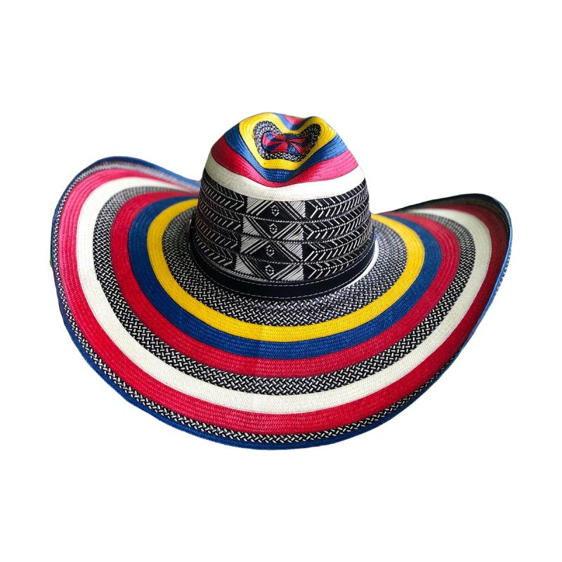 Sombrero 21 Fibras Engomado Multicolor