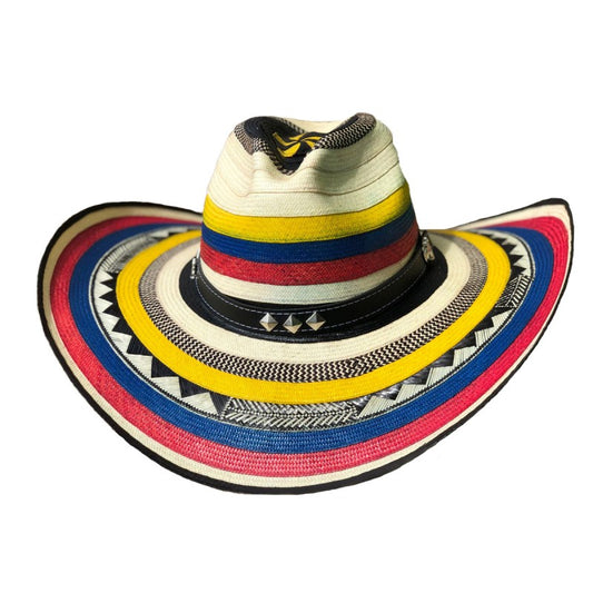 Sombrero 27 Fibras Engomado Tricolor