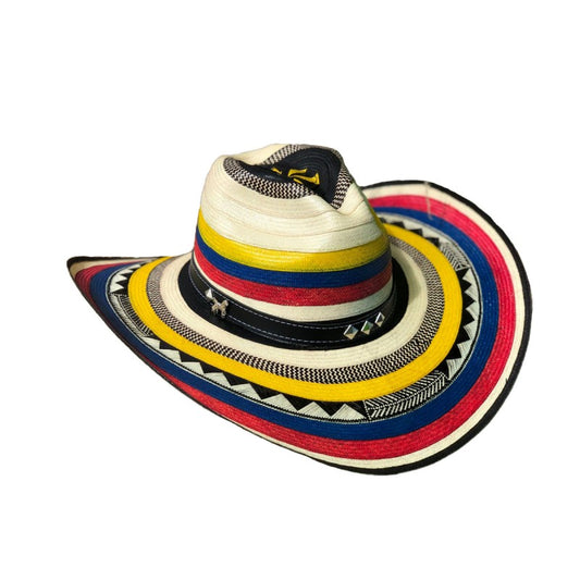 Sombrero 27 Fibras Engomado Tricolor